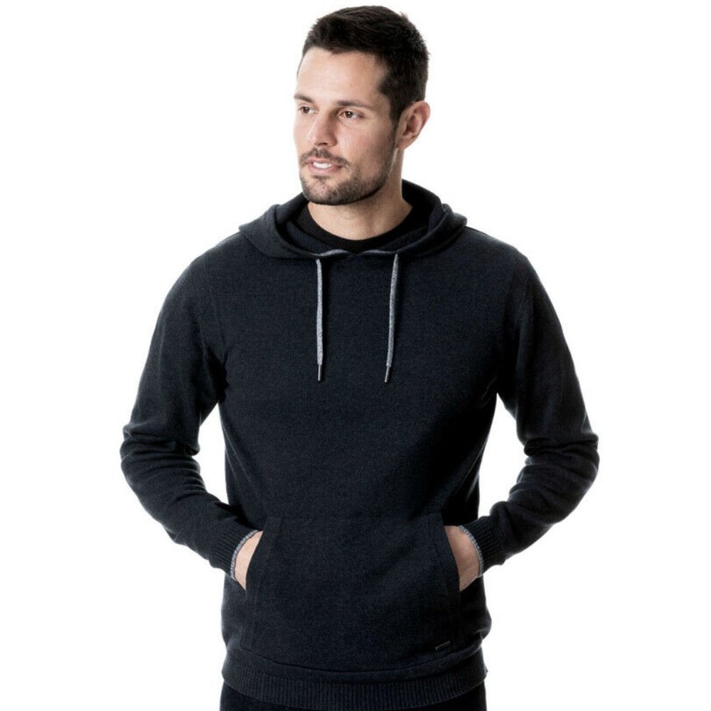 NWOT Mens XL RODD & GUNN Men's Kingsley Park Knit Hoodie $148 in Black
